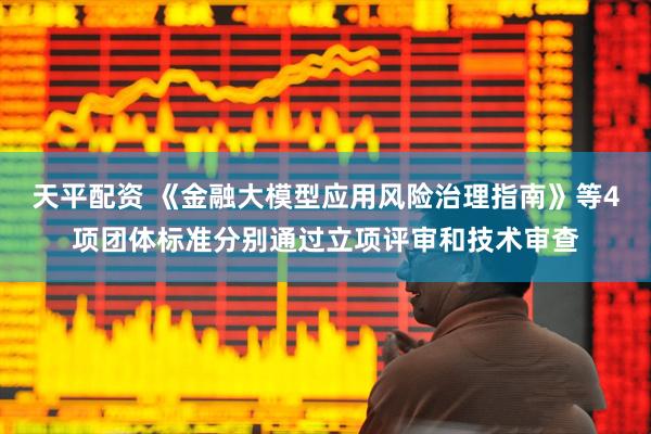 天平配资 《金融大模型应用风险治理指南》等4项团体标准分别通过立项评审和技术审查