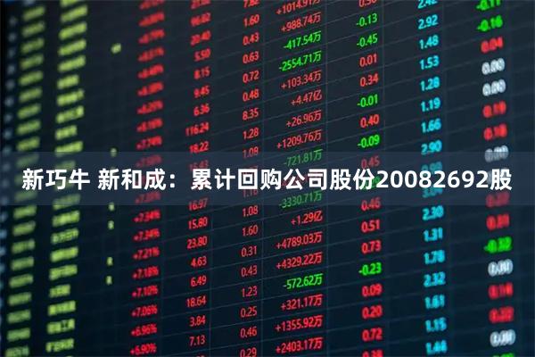 新巧牛 新和成：累计回购公司股份20082692股